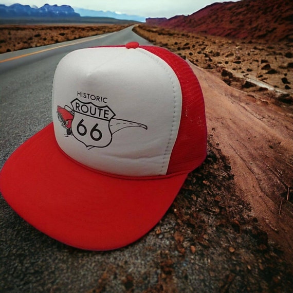 VTG Historic Route 66 Retro Trucker Hat Snapback … - image 1