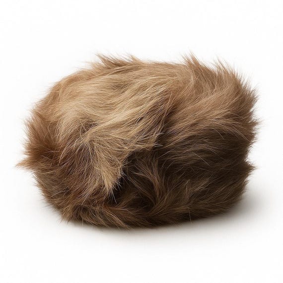 Vintage Red Fox Fur Hat Afghanistan Gaojifushi Liner Quilted  display picture 2