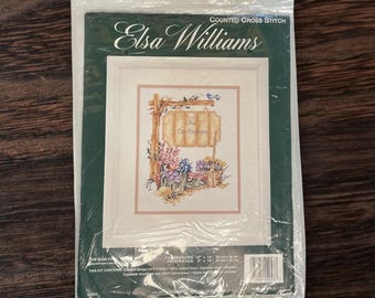 Elsa Williams Counted Cross-Stitch Kit #02053 "The Sign Post" 8x10" NOS