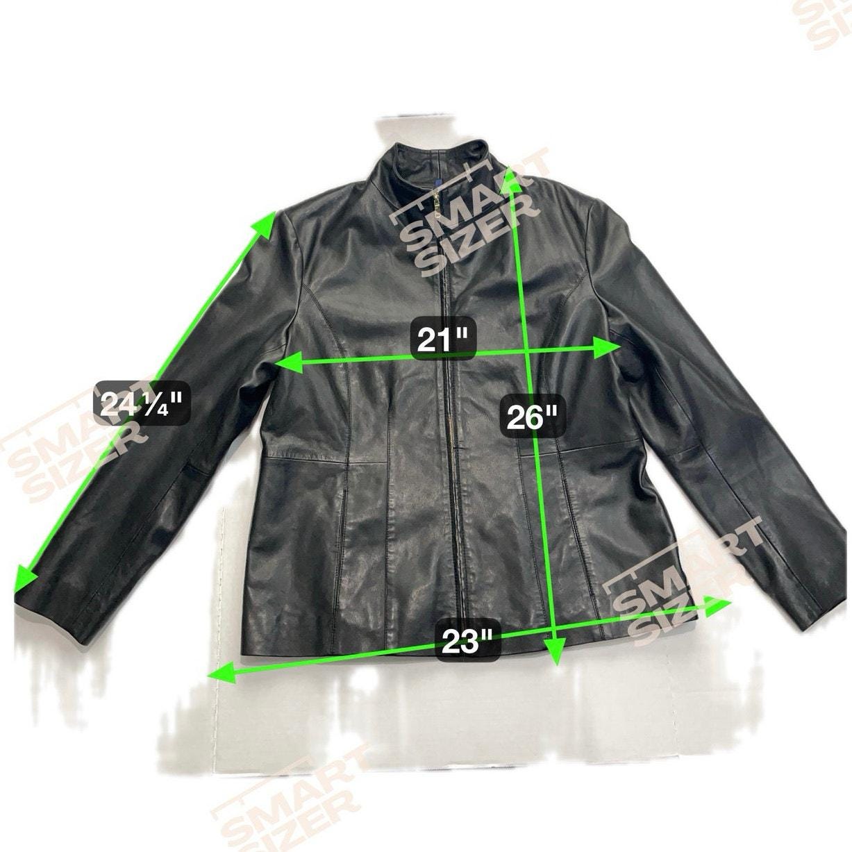 Cole Haan Men's XL Black Lambskin Leather Full-zip Jacket RN