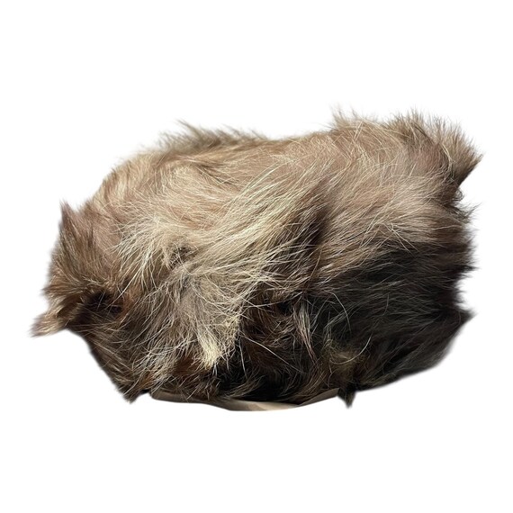 Vintage Red Fox Fur Hat Afghanistan Gaojifushi Liner Quilted  display picture 3