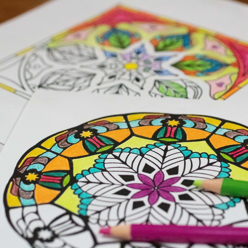 Printable Coloring Page for Adults, Intricate Detail for Advanced