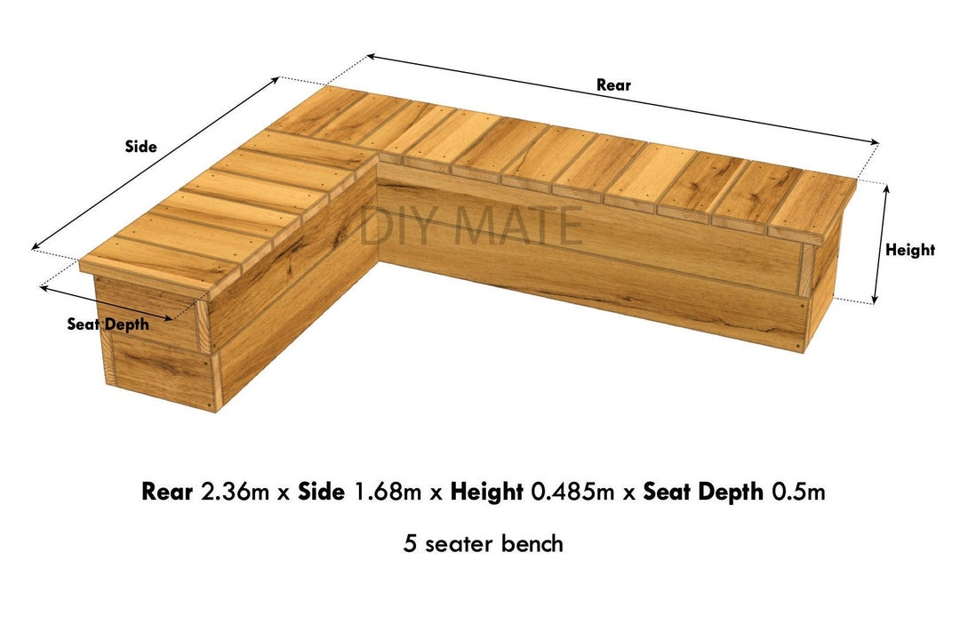Height of clearance seating bench