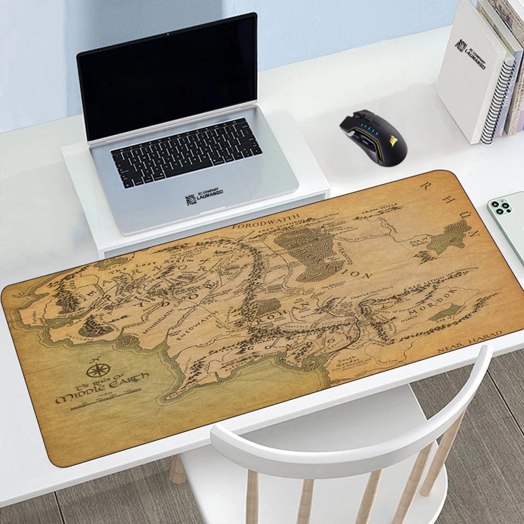 The Lord of the Rings Large Gamer Gaming Mouse Pad the Lord Etsy