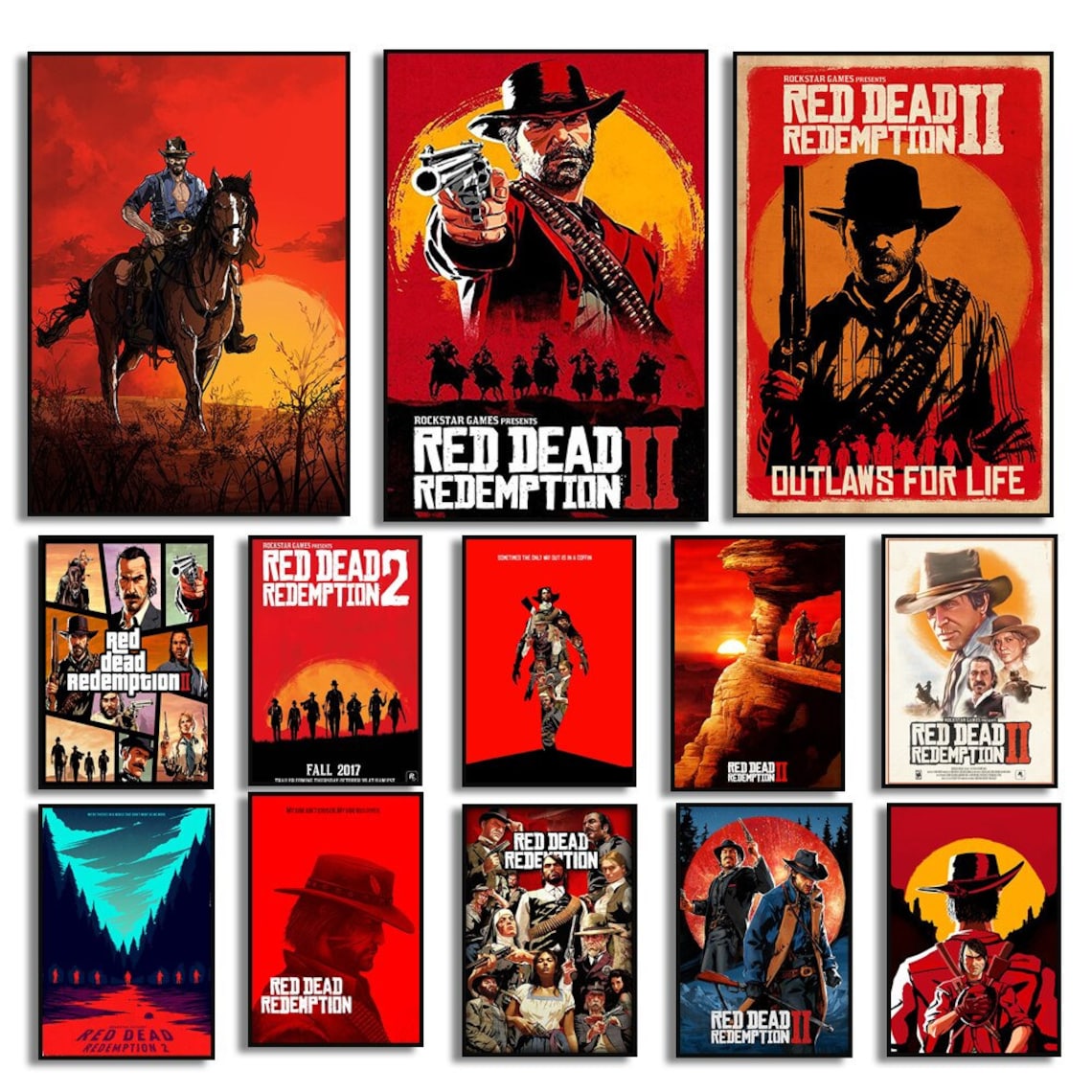 Red Dead Redemption 2 Poster Red Dead Redemption Poster Game Etsy