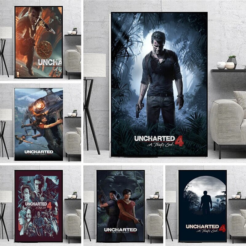 Uncharted 4 Poster Uncharted Poster Game Series Print - Etsy