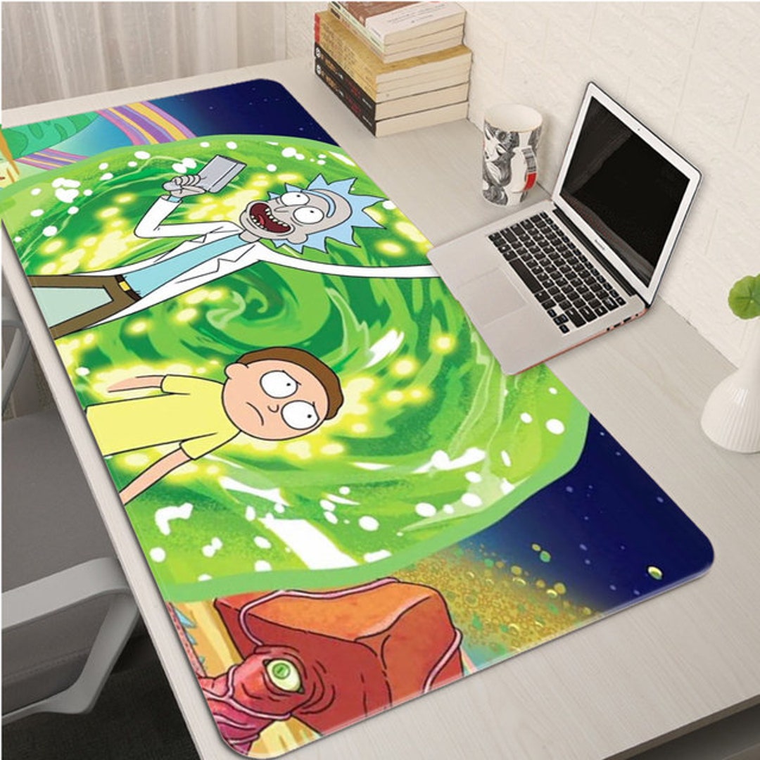 Rick and Morty Mousepad Rick Sanchez Mousepad Gaming Etsy