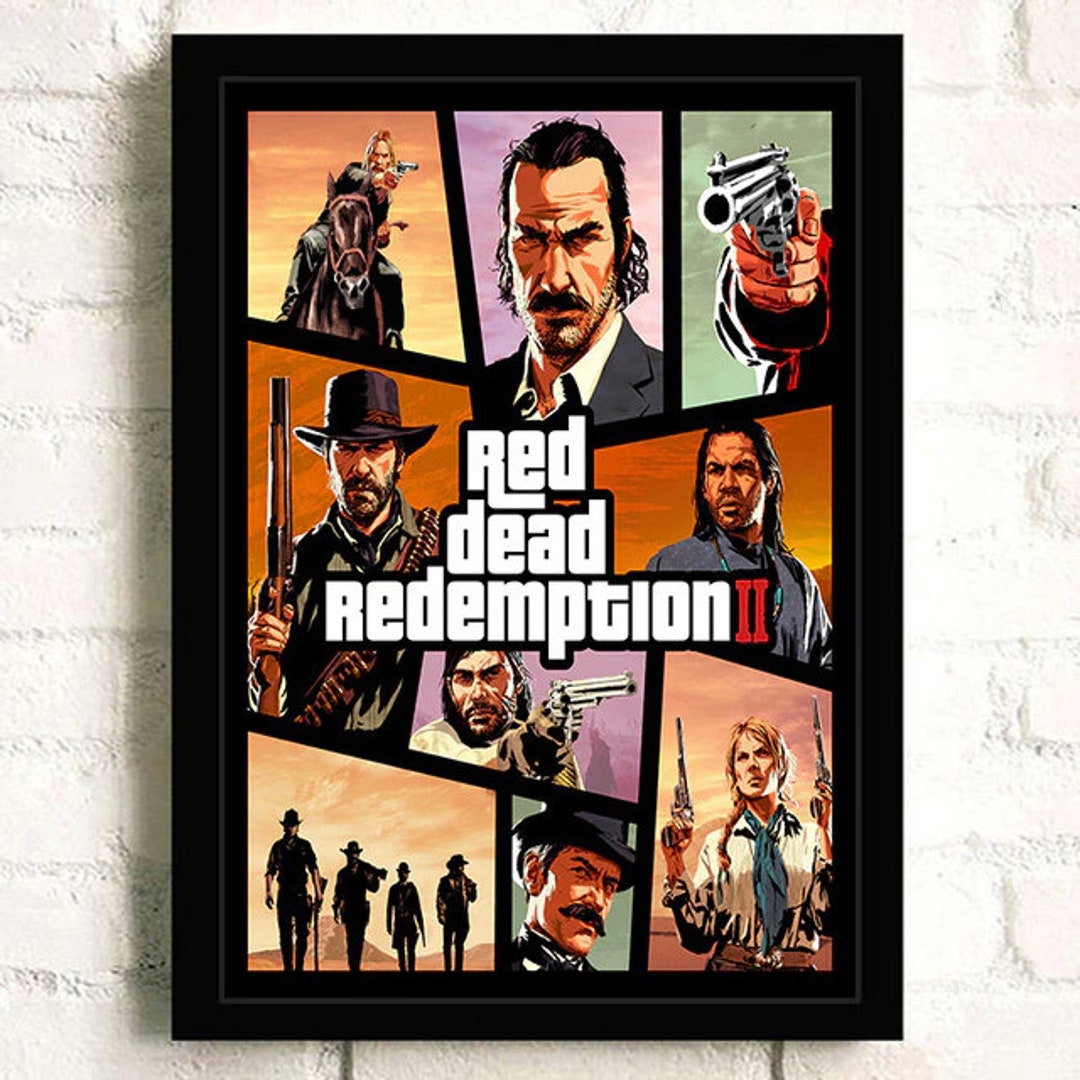 Red Dead Redemption 2 Poster Red Dead Redemption Poster Game Etsy