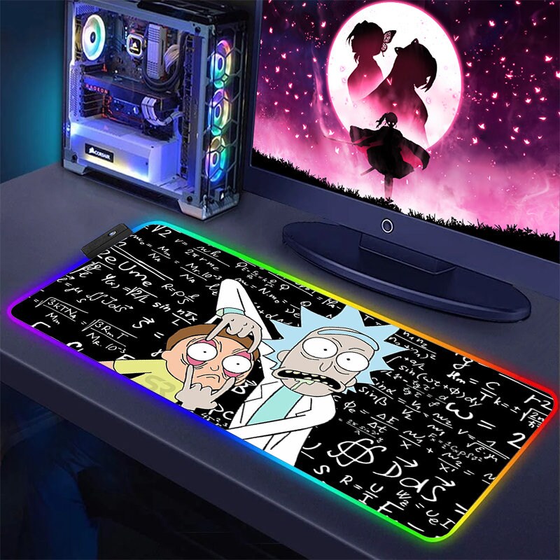 Rick and Morty RGB LED Mousepads 