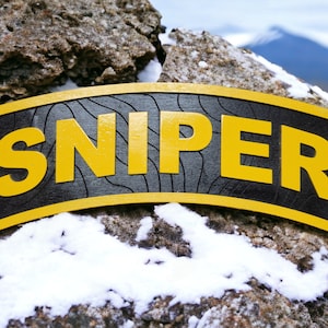 Sniper Qualification Tab - Wood Sign/Plaque