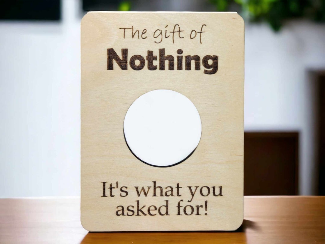 Nothing Present The Gift of Nothing - Ultimate Gag Gift - Etsy