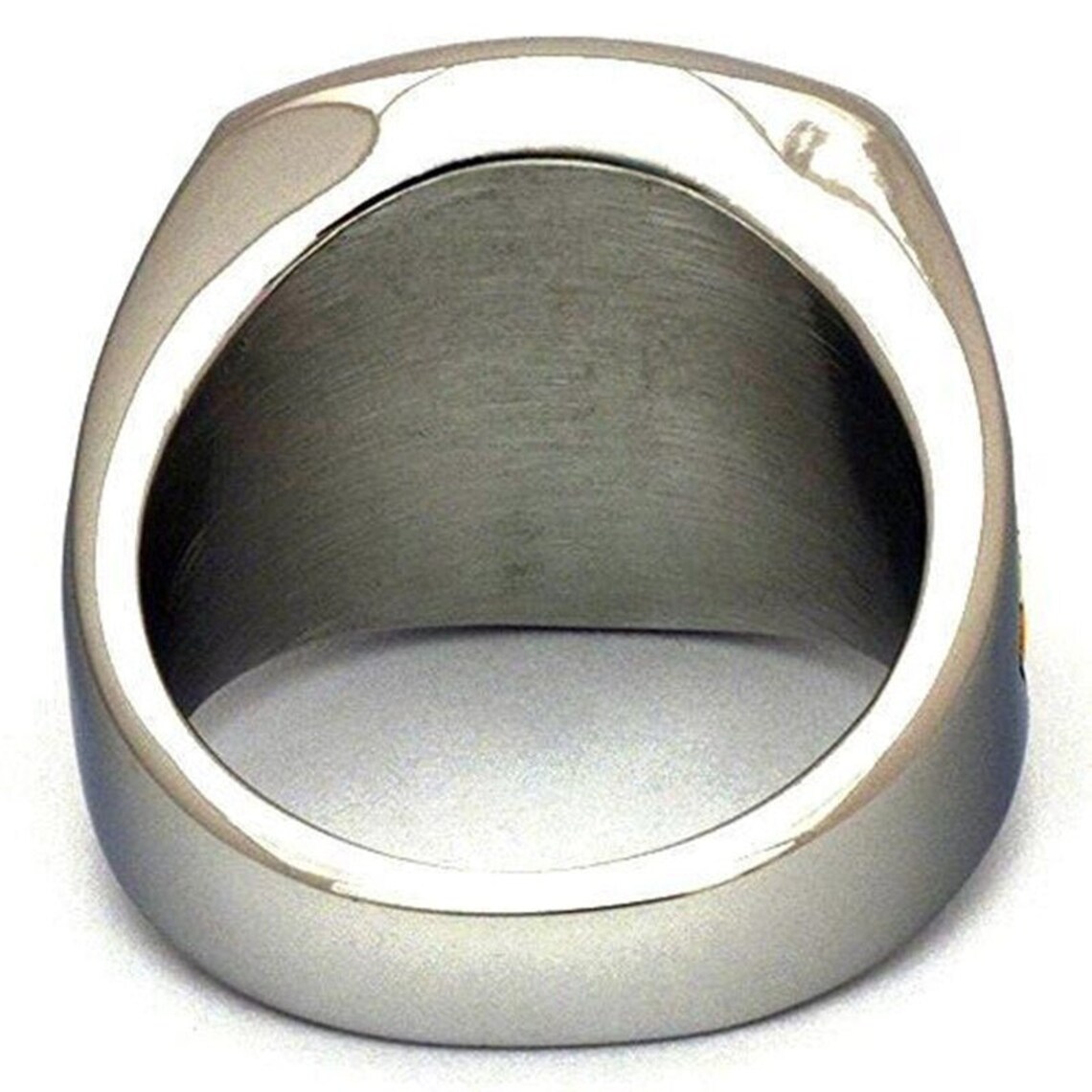 LOPEZ KENT Vintage Herren Edelstahl SO NS SNOS Ringband,Gold