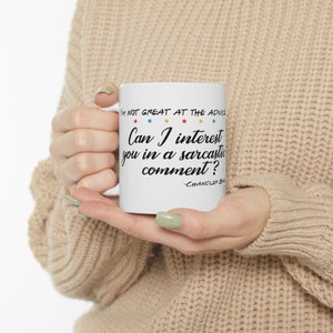 Chandler Bing Quote Ceramic Mug 11 oz - Funny Friends Quote Coffee Mug - Matthew Perry Chandler Bing Quote Cup