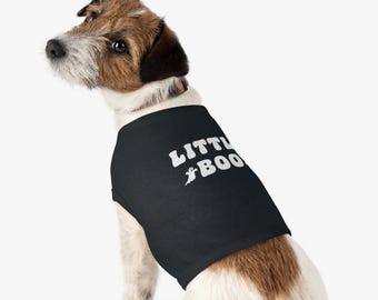 Little Boo Halloween Pet Tank Top - Śmieszna koszulka na Halloween dla psów, kotów i zwierząt domowych - Koszulka na Halloween dla zwierząt domowych
