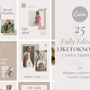 Like to Know It, Ltk Template, Ltk Canva Template, LTK Gift Guide Template, LTK Templates Canva, Ltk Post Template, Ltk Template Canva