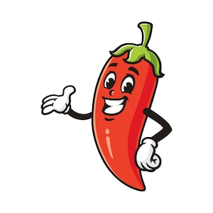 chili cartoon mascot illustration design
