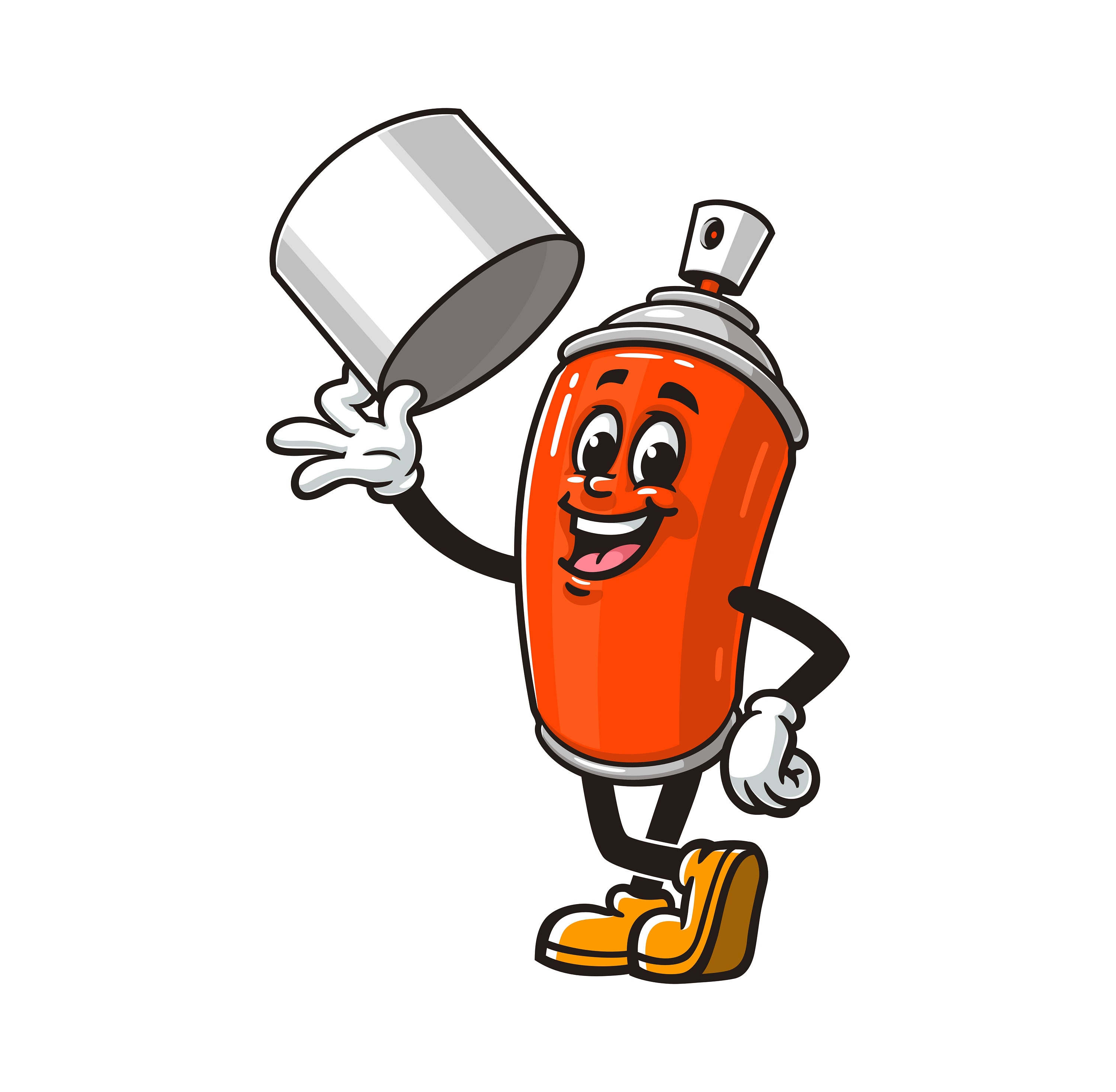 スプレー缶、スプレーペイント缶、エアゾールスプレー缶、漫画