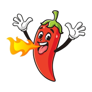 Hot Chili cartoon mascot character design