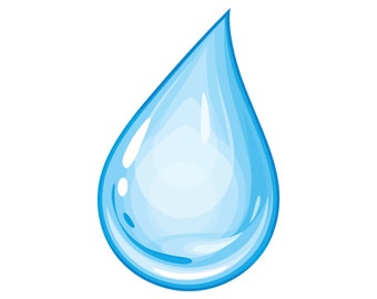 Water Drop cartoon mascot illustration design character clip art vector icon