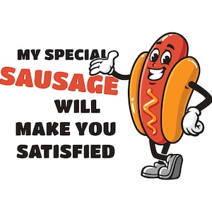 vector mascot illustration of Hot dog Sausage Design