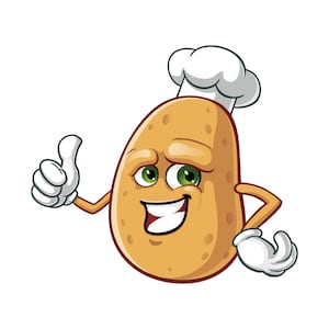 potato cartoon mascot illustration design character
