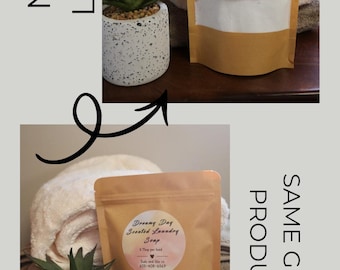 Jabón para ropa, detergente, casero, bolsa de 1 lb, perfumado