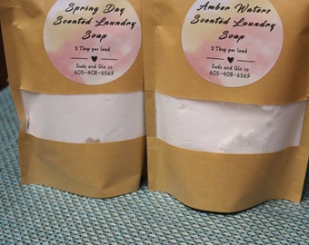 Laundry Soap, Detergent, Homemade, 1lb bag, Scented