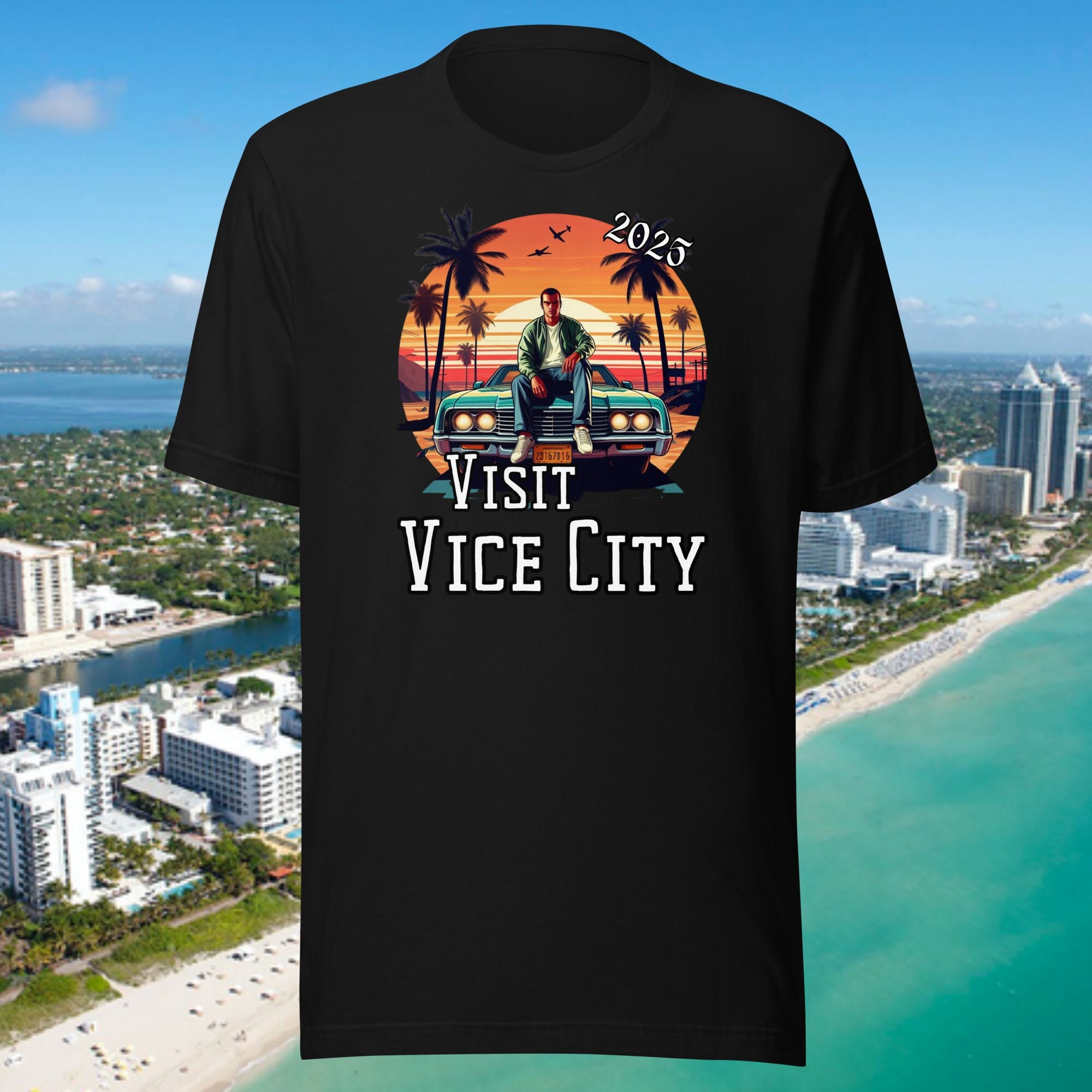 Grand Theft Auto Vice City Shirt, Vice City Game Shirt Poster for Sale by  laurimorro7