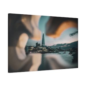 London City The Shard Canvas Wall Art Tower Bridge at Twilight