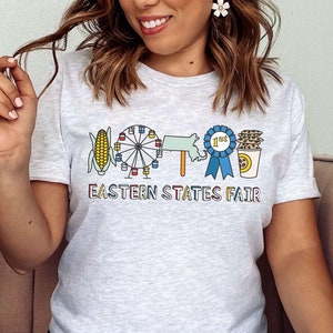 Eastern States Fair Icons Shirt, Massachusetts Shirt, Massachusetts Gift, Massachusetts Tshirt, MA Foodie