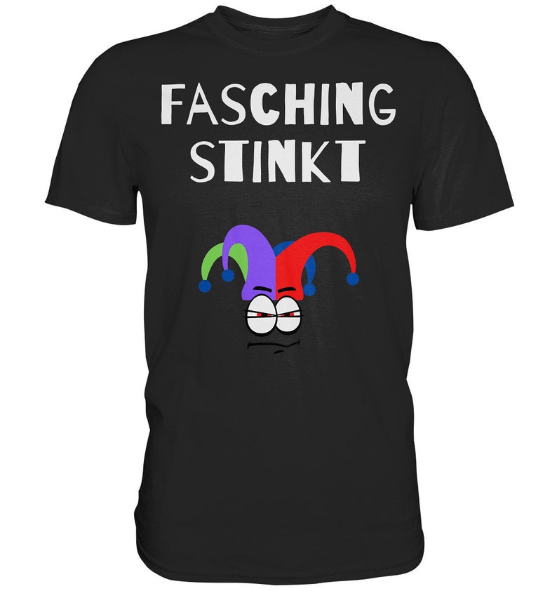 TShirt Fasching stinkt Premium Shirt schwarz Etsy.de
