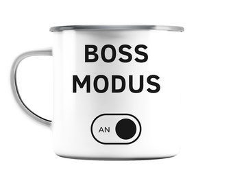 Modo Boss - Destro - Caneca Esmaltada (Prata)