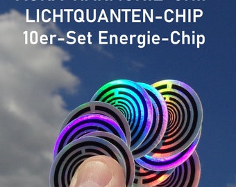 Mobiele telefoonchips MWO-chip aura harmoniechip EMF-5G beschermend veld set van 10 bioresonantie licht quantum foton energiechip elektrosmog bescherming harmonie