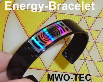 Energy-Bracelet Carbon-TEC Harmony 5G Electrosmog Energy Bracelet Grounding Power Energy Calm MWO Lakhovsky Radionics Scalar Hologram Technology