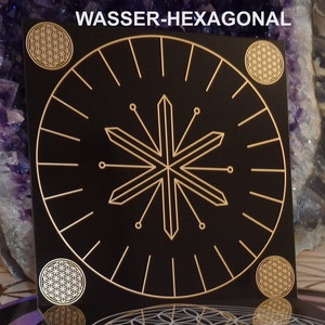 Water-Plat Quant-Water-Disc Photon-Water-Disc Hexagonal-Water Light-Water-Production Resonance-Disc Crystal-Water H2 O-Plate