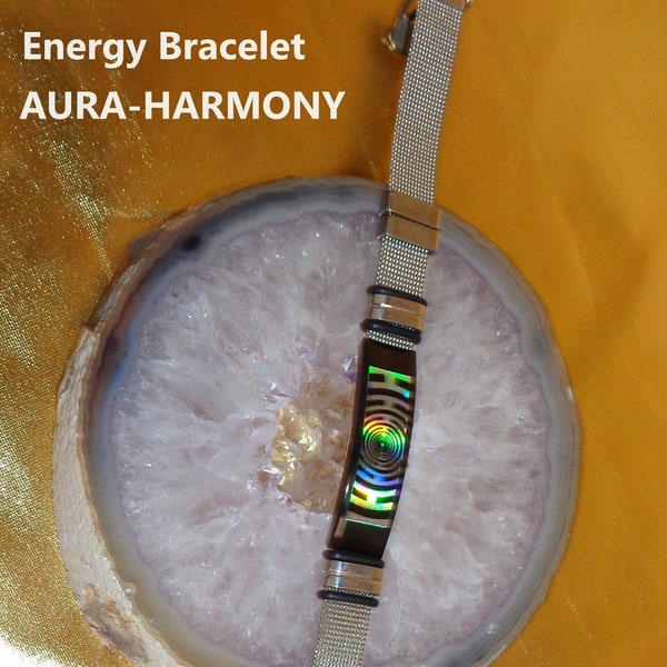 Energy-Bracelet Hologram-Tec Harmony 5G Electrosmog Protection Energy Bracelet Grounding Power Energy Power Calm MWO Lakhovsky Radionics Scalar