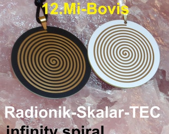 Spirit Pendant Teslaspule Bifilar Energy-Anhänger Spirit Infinity-Amulett Harmony Bifilarspule Aura Chakra Potenz 12 Milion. Bovis Power