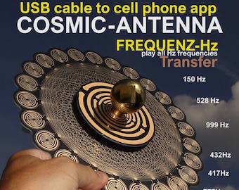 Frequenz Transmision Cosmic-Antenna play all Hz Frequenz to cell  Phone App Frequenz-Übertragung MWO-Lakhovsky Resonanz Tesserakt Technik 1A