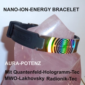 Nano-Ion Bracelet Active Minerals Rubber Band Hologram Harmony 5G Electrosmog Protection Energy Bracelet Grounding Strength Energy Power Peace