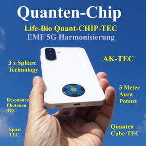 EMF Handy-Chip Aura-Harmonie-Chip EMF 5G Schutzfeld Aura-Chakra Harmonie Bioresonanz Photonen-Energie Akasha Quantum Field Balance Chi-Prana