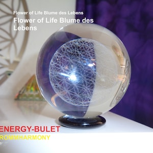 Energybulet Flower of Life Flower of Life Energy Ball Glass Ball Quantum Field Resonance Radionics Energetic Biophotons Aura Chakra Harmony