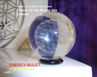 Energybulet Flower of Life Flower of Life Energy Ball Glass Ball Quantum Field Resonance Radionics Energetic Biophotons Aura Chakra Harmony