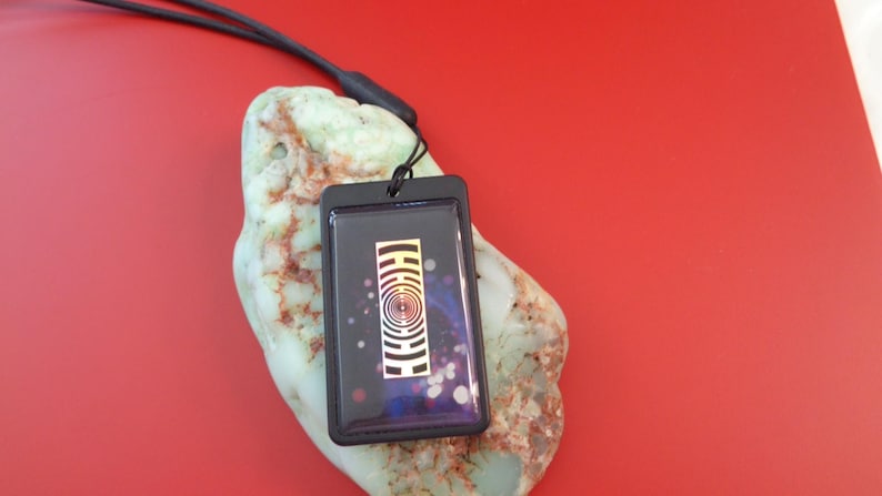 Quantum field amulet, Akasha energy pendant, quantum photon chip, Chi TEC aura harmony, balance, hologram, forever quantum field connection OM image 8