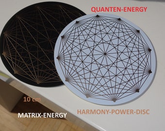 Matrix-Tesserakt-Disc Aura-Disc Energy-Plate Bioresonanz-Platte-Disc Vortex Chi Prana heilige Geometry Radionik Quanten-Photon Scheibe 10 cm