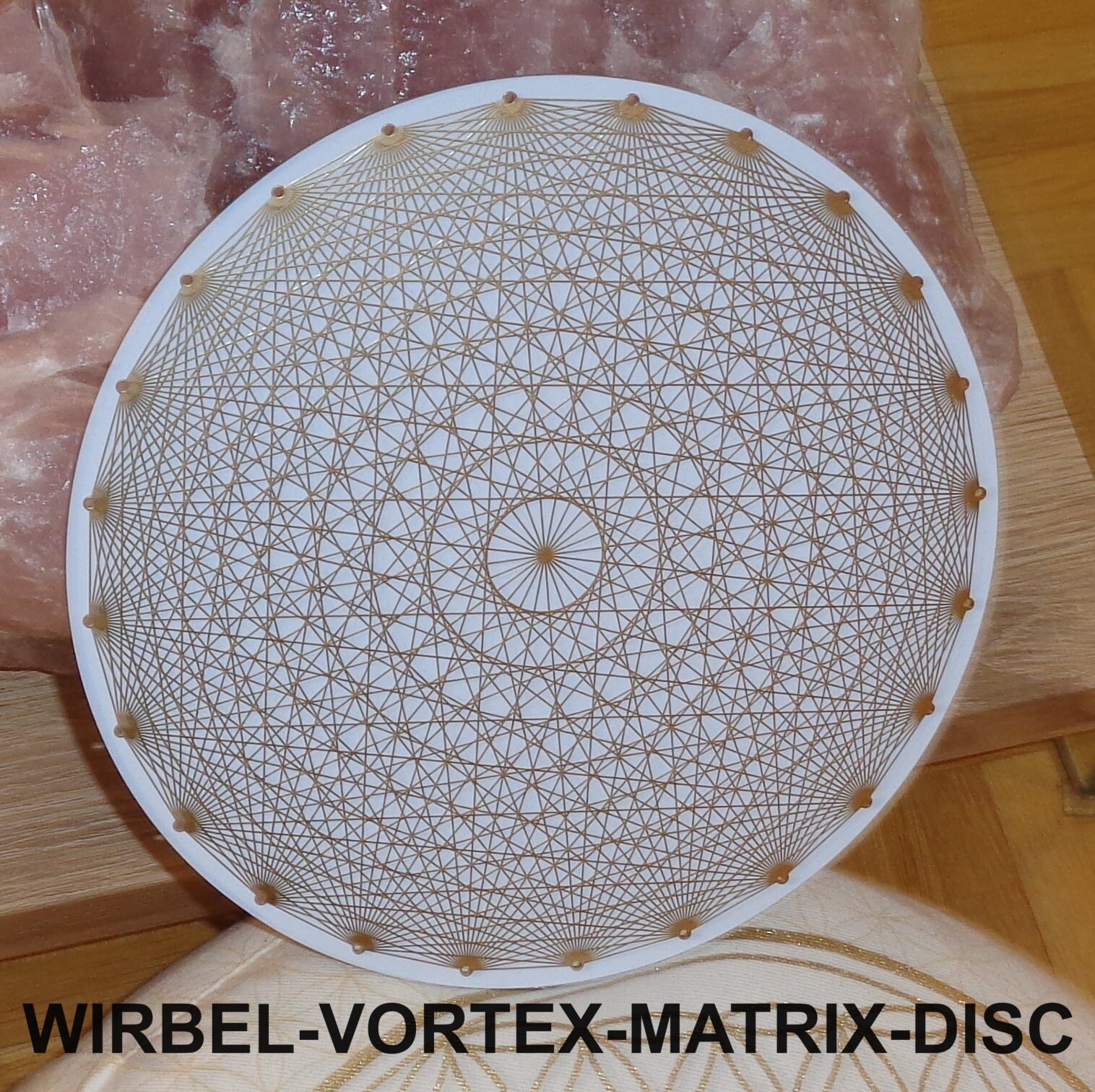 thumbnail image 2 of 24-Pointed Large Tesseract Radionics Broadcasting Manifestation Disc – Scalar Wave 2 of 6