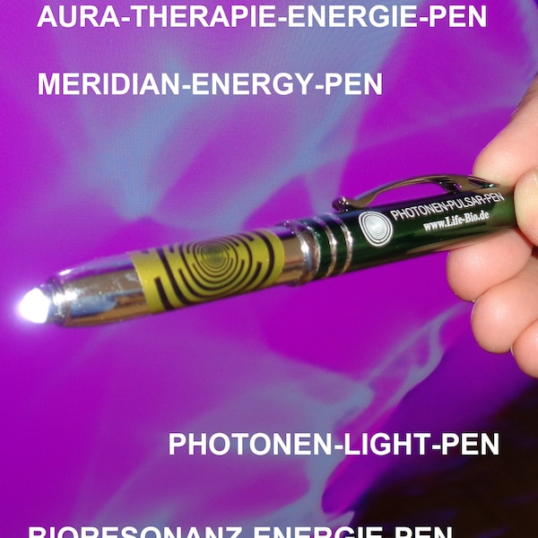 Biophotonen-Pen Bioresonanz-Pen Resonanz-Stift Energy-Pen Lichttherapie Akupunktur Energie-Stift Lichtquanten-Pen Aura-Chakra Lichttherapie