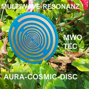 Lakovsky-Disc 10cm EMF Protect Skalar Bioresonanz Teslaspule Bifilar Pulsar MWO-Platt Double Sided Radionik Energy Symbol Aura-Disc