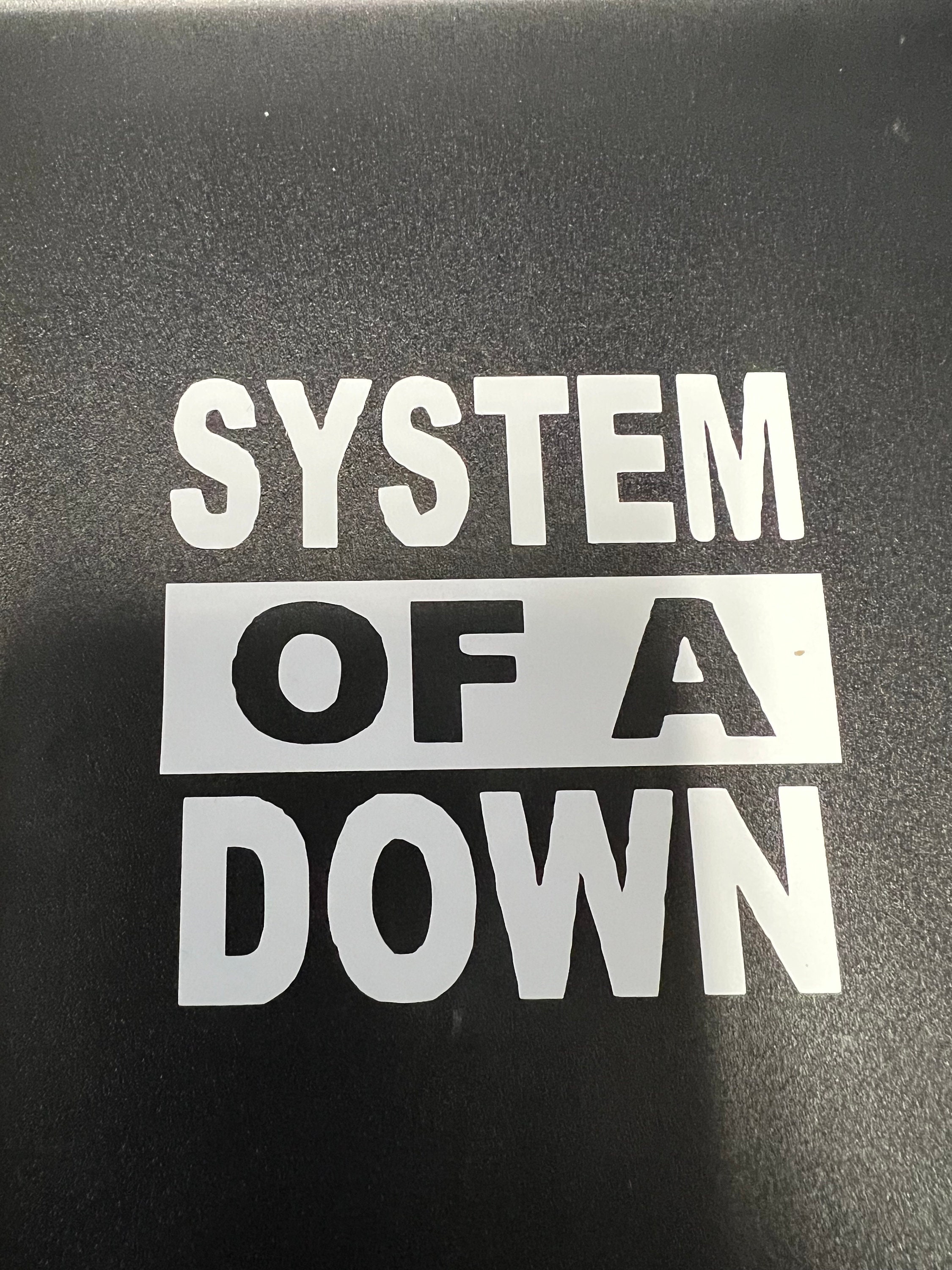 System of A Down Vinyl Sticker Etsy