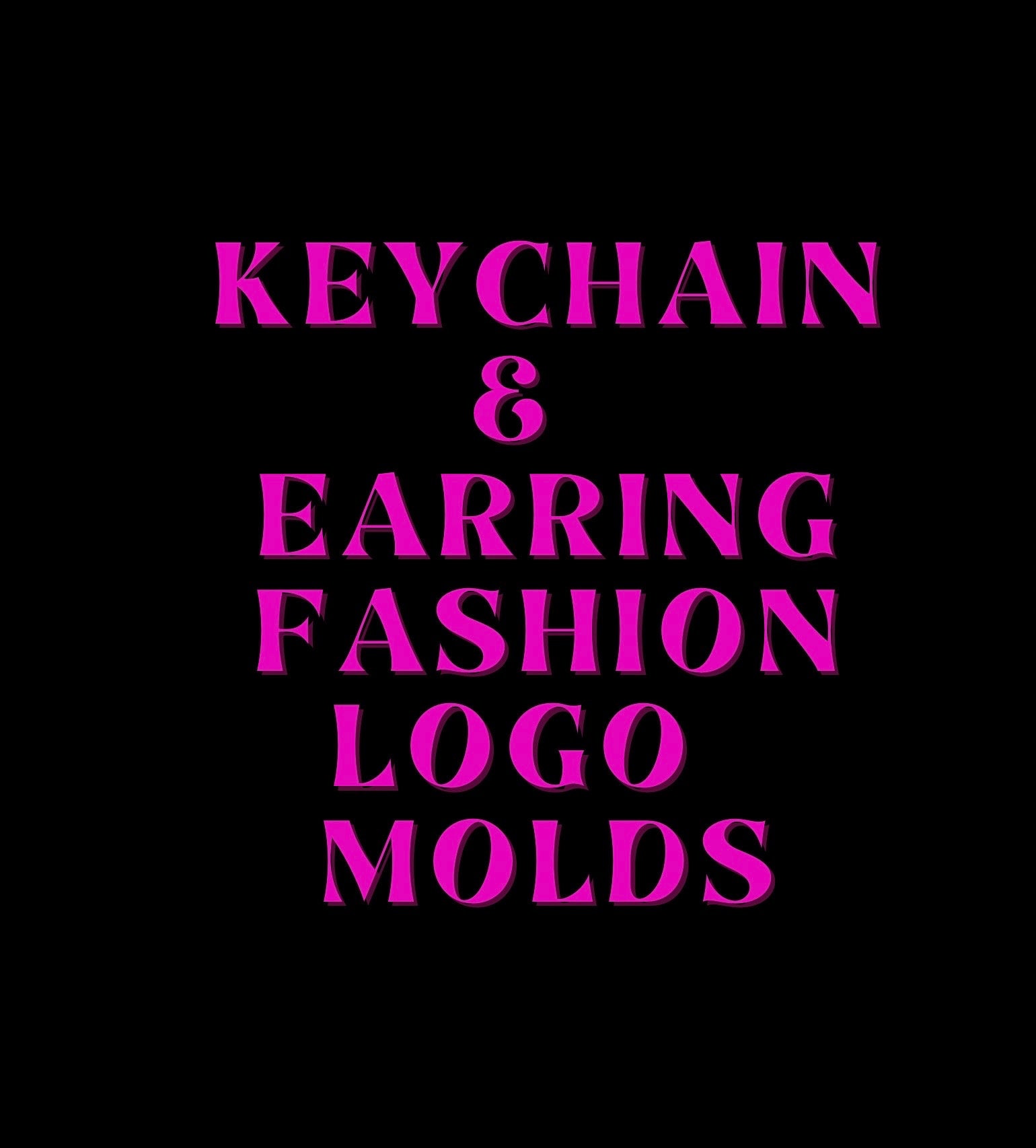 Fashion logo keychain molds|luxury  earring silicone molds|Freshie silicone molds|molds for keychains|earrings