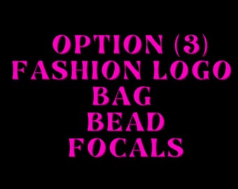 Fashion logo bead focals|Custom bead pens|fashion focals|Silicone beads| Silicone focal beads